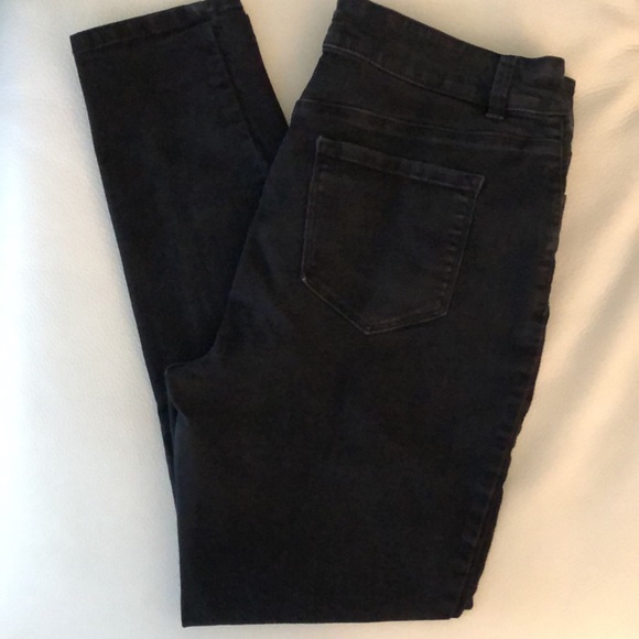 d.jeans Ladies Black Jeans Size 16 Great Stretch Super Soft - Picture 4 of 5